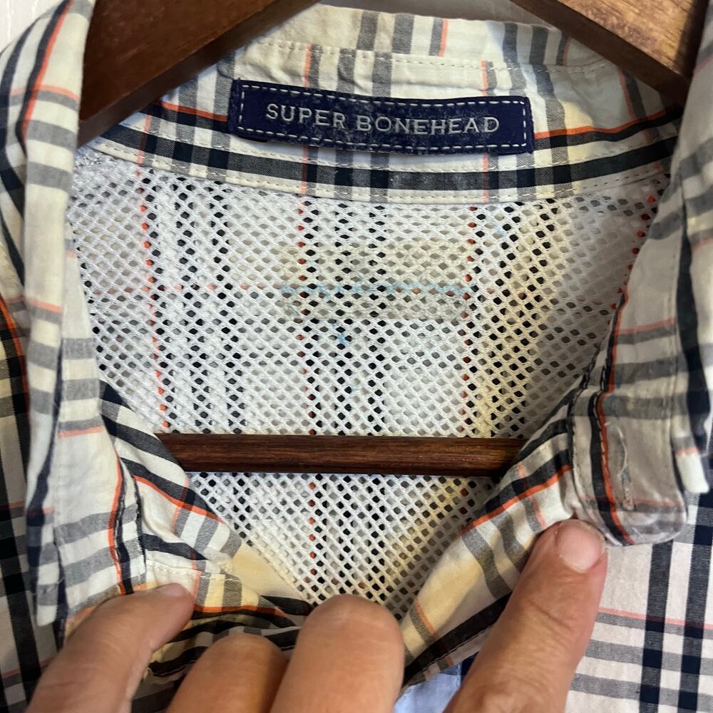 Super Bonehead/Columbia- PFG Plaid Shirt with Auburn Tiger logo - Picture 12 of 14